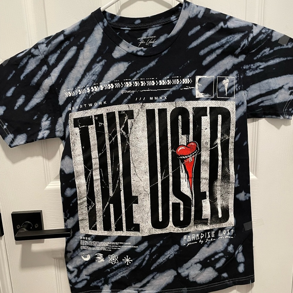 The Used Tie Dye Heartwork Emo Band Shirt